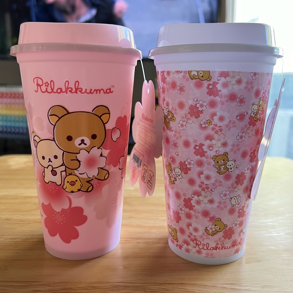 San-X Co. Rilakkuma Reusable Coffee Cups (Round1 Exclusive) - NWT